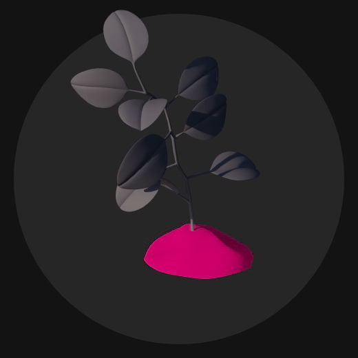 Illustration einer Pflanze als Symbolbild für die Nachhaltigkeit eines Glasfaseranschlusses