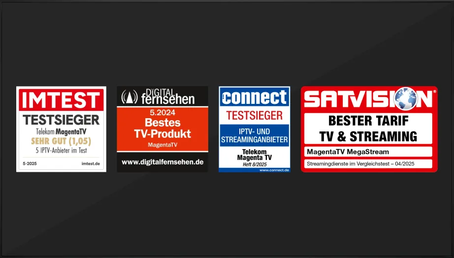 Abzeichen der Auszeichnungen für MagentaTV