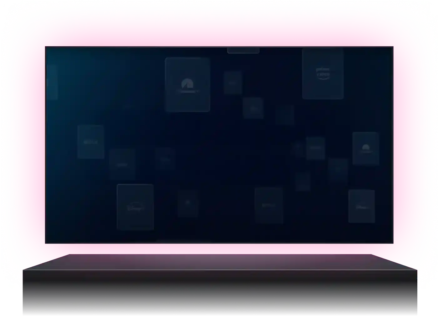 Bildschirm mit Text: 'MagentaTV. Noch mehr Unterhaltung. Mit MagentaTV und den Streaming-Diensten.
