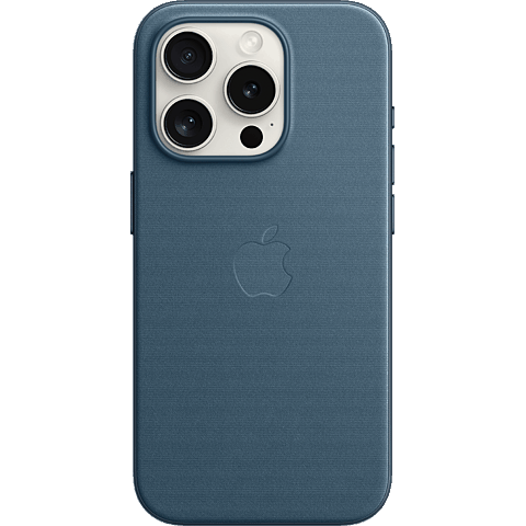 Apple Feingewebe Case iPhone 15 Pro mit MagSafe - Pazifikblau 99934706 vorne