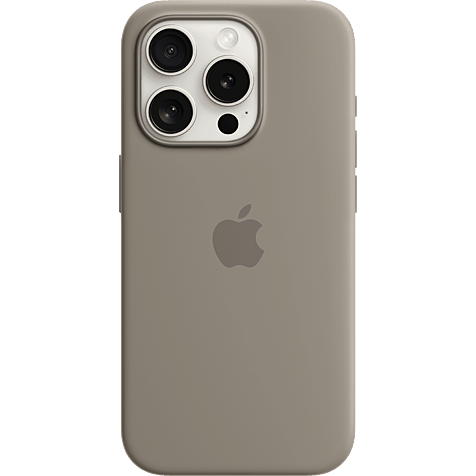 Apple Silikon Case iPhone 15 Pro mit MagSafe - tonbraun 99934849 hero