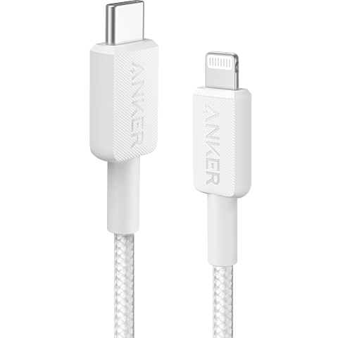 Anker USB-C auf Lightning Kabel 90cm - weiß 99934898 vorne