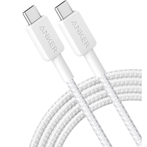 Anker USB-C auf USB-C Kabel 180cm - Weiß 99934902 vorne