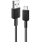 Anker USB-A auf USB-C Kabel 90cm - schwarz 99934908 vorne thumb