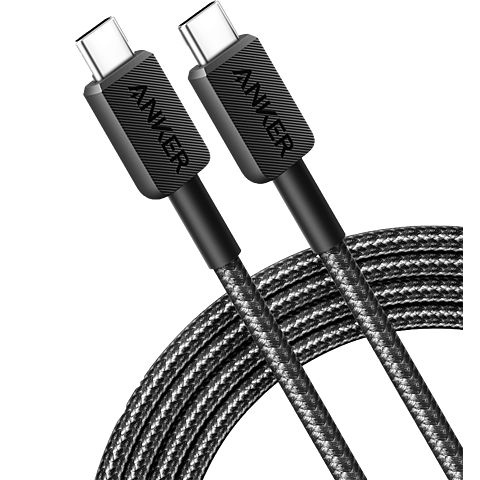 Anker USB-C auf USB-C Kabel 90cm - schwarz 99934905 vorne
