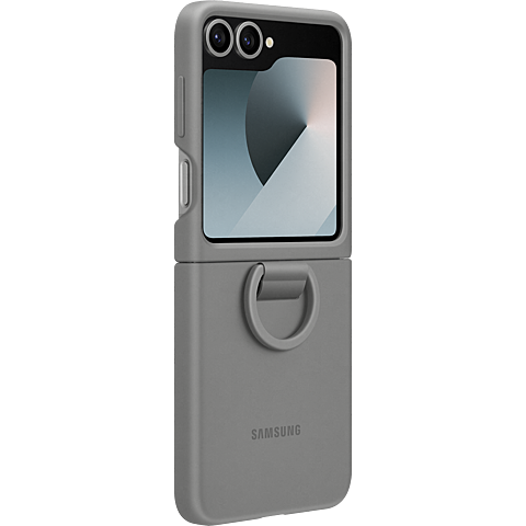 Samsung Silikon Case Galaxy Z Flip6 - grau 99935619 vorne