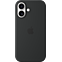 Apple Silikon Case iPhone 16 - schwarz 99935958 vorne thumb