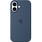 Apple Silikon Case iPhone 16 - denim 99935963 vorne thumb