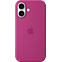 Apple Silikon Case iPhone 16 - fuchsia 99935971 vorne thumb