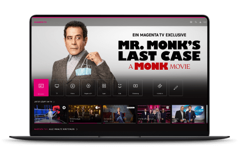 Magenta TV auf dem Laptop