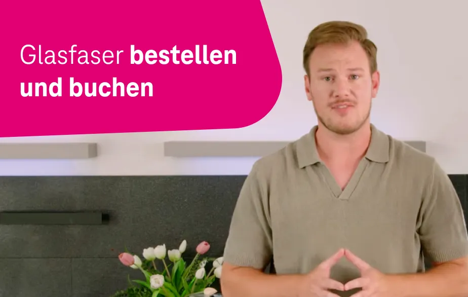 Youtube Video: Glasfaser bestellen und buchen.