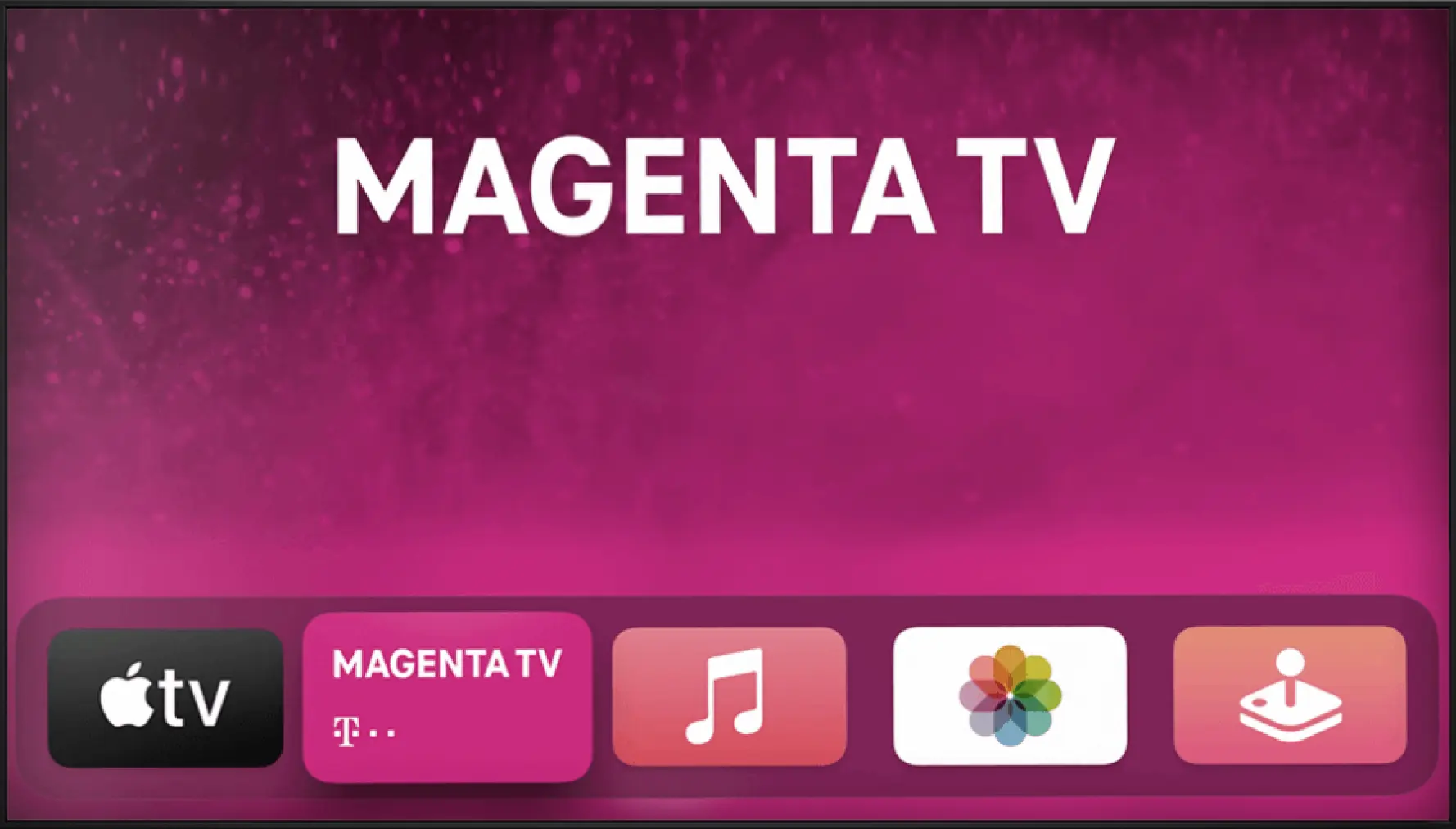 TV-Screen mit MagentaTV App auf Apple TV