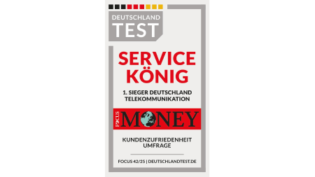 Testsiegel Focus Money, Service König, Kundenzufriedenheitumfrage, Focus 42/25 Testsiegel Focus Money, Service König, Kundenzufriedenheitumfrage, Focus 42/25