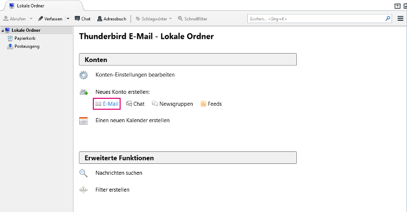 E-Mail-Adresse in Thunderbird | Telekom Hilfe