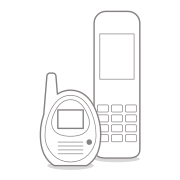 Geräte mit drahtlosen Verbindungen: Telefone, Babyphones ...