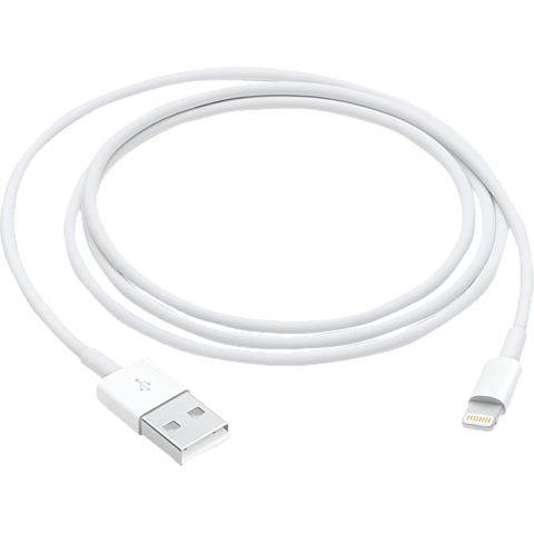 Apple Lightning auf USB Kabel (1m) Weiss 99927987 vorne