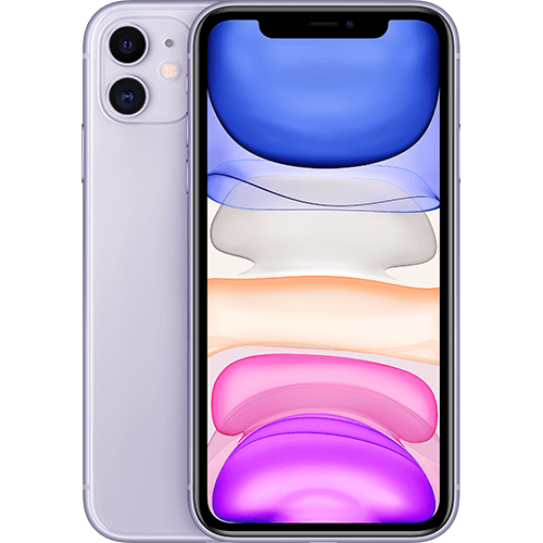 Apple iPhone 11 Violett Vorne und Hinten