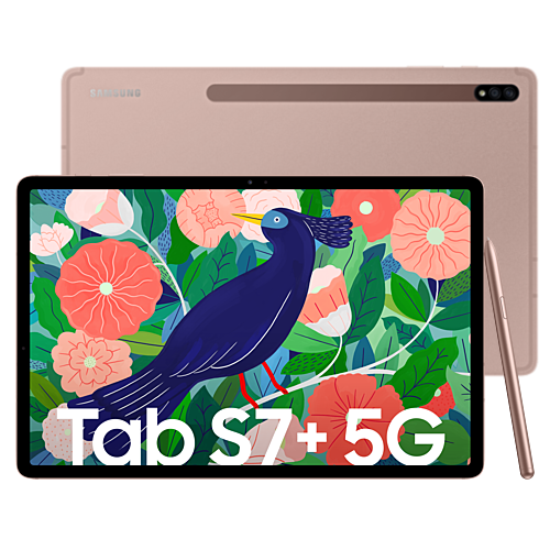Samsung Galaxy Tab S7+ 5G Mystic Bronze 256GB | Telekom