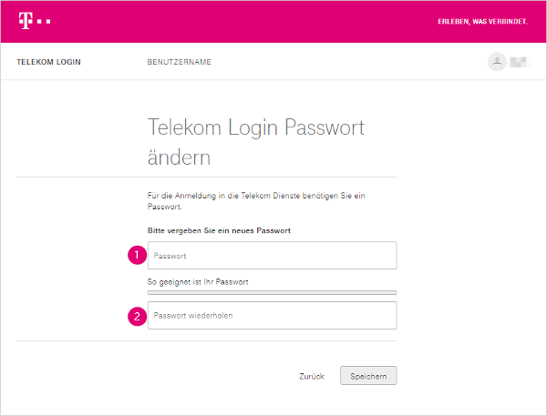 Passwort ändern für Telekom Login | Telekom Hilfe