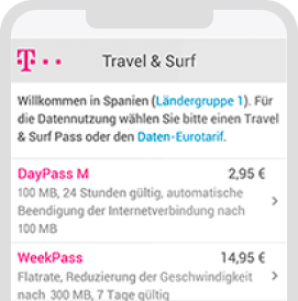 Roaming Travel Surf Telekom