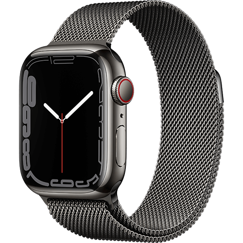 Apple Watch Series 7 Edelstahl Milanaise Graphit/Graphit | Telekom