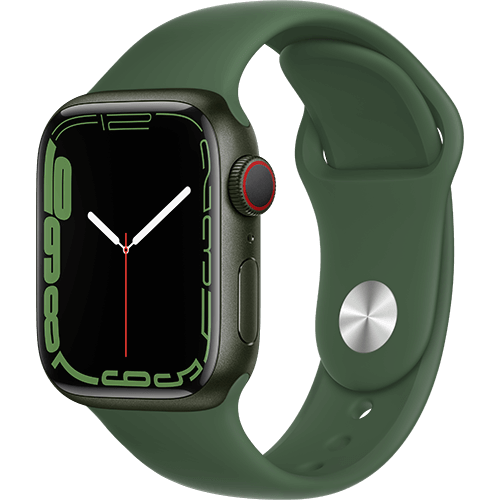 Apple Watch Series 7 Aluminium Sportarmband Grün/Klee 32 | Telekom