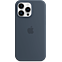 Apple Silikon Case iPhone 14 Pro Max - Sturmblau 99933817 vorne thumb