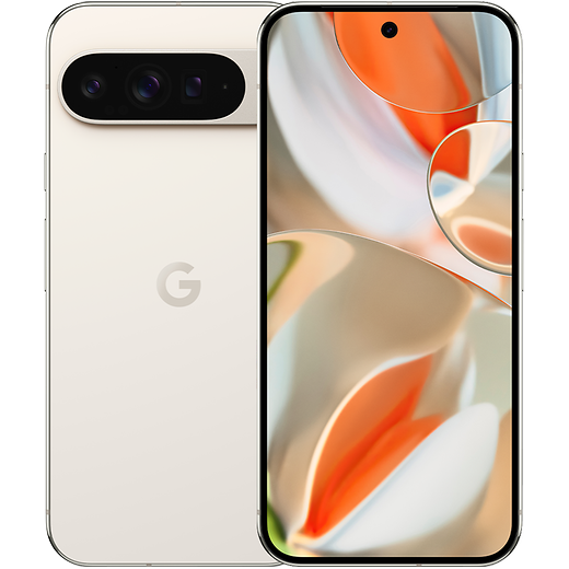 Google Pixel 9 Pro XL Porcelain - Vorne/Hinten